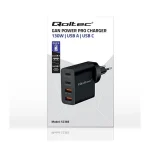 Qoltec Φορτιστής Χωρίς Καλώδιο GaN 130W Power Delivery Μαύρος (Power Pro) - Image 2