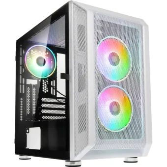 Kolink Citadel Mesh RGB Midi Tower Κουτί Υπολογιστή με Πλαϊνό Παράθυρο Λευκό