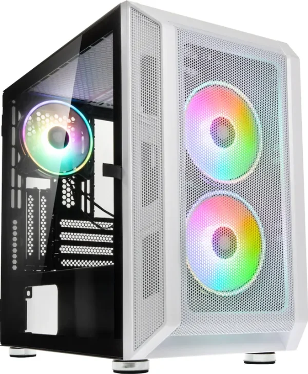 Kolink Citadel Mesh RGB Midi Tower Κουτί Υπολογιστή με Πλαϊνό Παράθυρο Λευκό