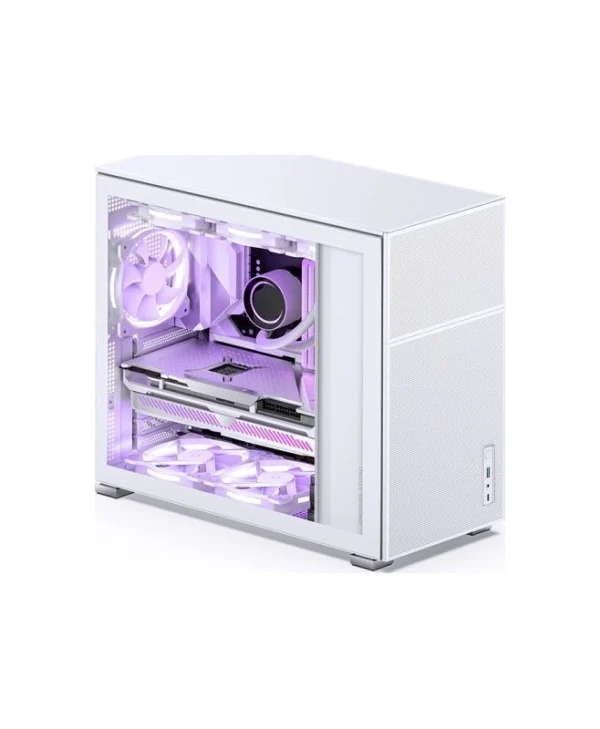Jonsbo D41 Mesh Midi Tower Κουτί Υπολογιστή με Πλαϊνό Παράθυρο Λευκό