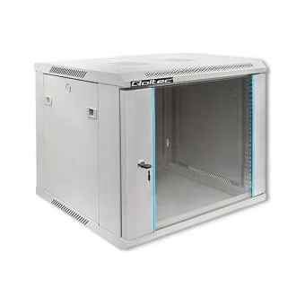 Qoltec Επιτοίχια Καμπίνα Rack 9U Γκρι 54486 54486