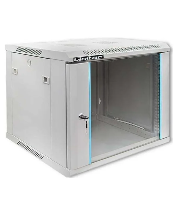 Qoltec Επιτοίχια Καμπίνα Rack 9U Γκρι 54486 54486