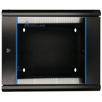 Extralink Επιτοίχια Καμπίνα Rack 6U 60x60cm Μαύρο EX.12929 EX.12929
