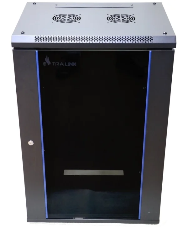 Extralink Επιδαπέδια Καμπίνα Rack 15U 60x45cm Μαύρο EX.14329 EX.14329