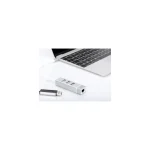 Digitus USB 2.0 Hub 3 Θυρών με σύνδεση USB-C / Ethernet Λευκό - Image 3