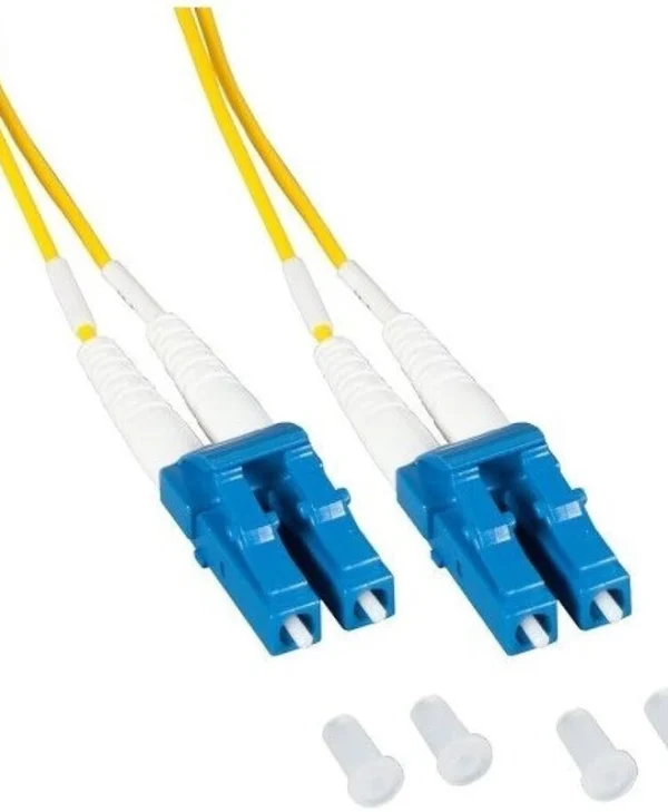 EFB Duplex Patchcable LC-LC OS2 G652D 1m LSZH 2mm Yellow O0350.1