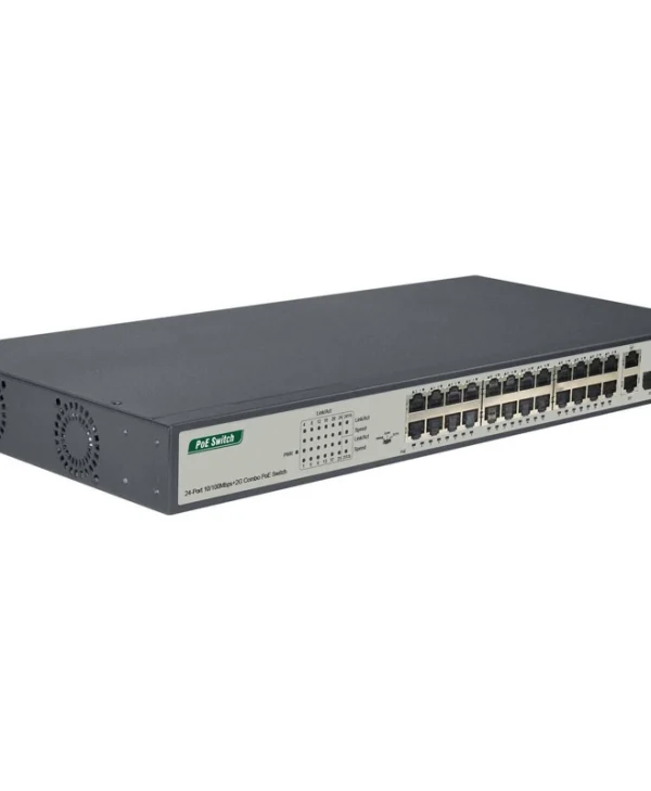 Digitus DN-95343 Unmanaged L2 PoE+ Switch με 26 Θύρες Ethernet και 2 SFP Θύρες DN-95343