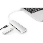 Digitus USB 3.0 Hub 5 Θυρών με σύνδεση USB-C & Θύρα Φόρτισης Ασημί - Image 5