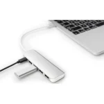 Digitus USB 3.0 Hub 5 Θυρών με σύνδεση USB-C & Θύρα Φόρτισης Ασημί - Image 6