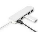 Digitus USB 3.0 Hub 5 Θυρών με σύνδεση USB-C & Θύρα Φόρτισης Ασημί - Image 7