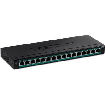 Trendnet TPE-TG160H Unmanaged L2 PoE+ Switch με 16 Θύρες Gigabit (1Gbps) Ethernet TPE-TG160H