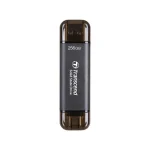 Transcend ESD310C 256GB USB 3.2 SSD Stick με σύνδεση USB-C & USB-A Μαύρο - Image 3