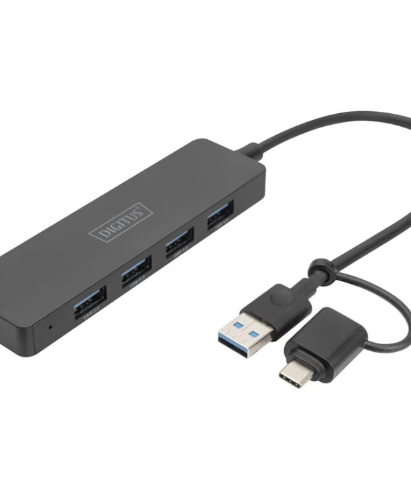 Digitus USB 3.0 Hub 5 Θυρών με σύνδεση USB-A / USB-C