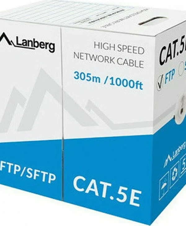 Lanberg S/FTP Cat.5e Καλώδιο Δικτύου Ethernet χωρίς ακροδέκτες 305m Γκρι 1τμχ