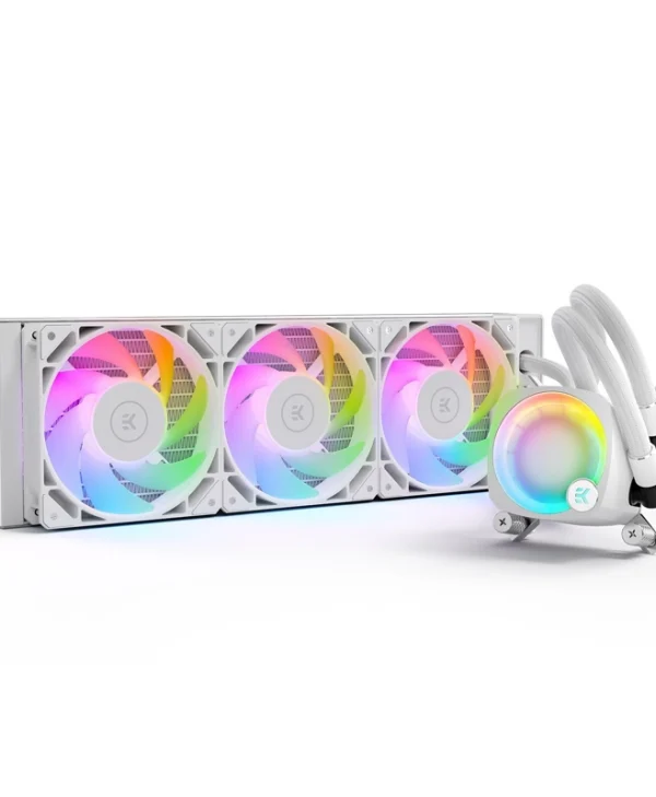 Ekwb Nucleus AIO CR360 Lux D-RGB Υδρόψυξη Επεξεργαστή Τριπλού Ανεμιστήρα 120mm για Socket AM4/AM5/1700/1200/115x Λευκή