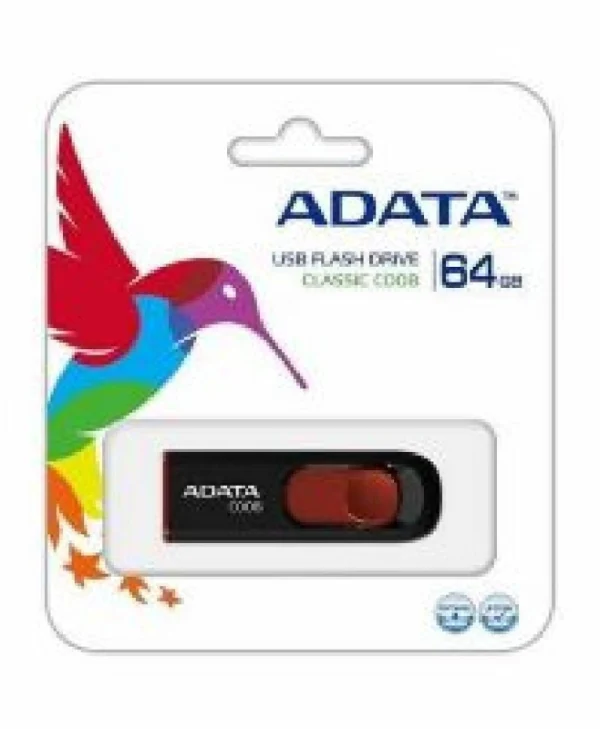 Adata 64GB USB 2.0 Stick Μαύρο