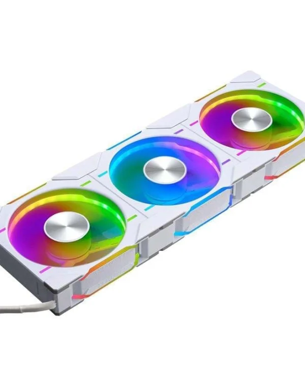 Phanteks PH-F120D30 Case Fan με RGB Φωτισμό και Σύνδεση 4-Pin PWM 3τμχ Regular White