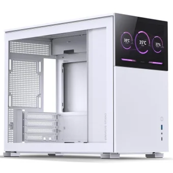 Jonsbo D31 Screen Mini Tower Κουτί Υπολογιστή με Πλαϊνό Παράθυρο Λευκό