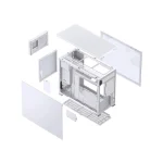 Jonsbo D31 Mesh Screen Mini Tower Κουτί Υπολογιστή με Πλαϊνό Παράθυρο Λευκό - Image 4
