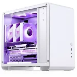 Jonsbo U4 Mini Gaming Mini Tower Κουτί Υπολογιστή με Πλαϊνό Παράθυρο Λευκό