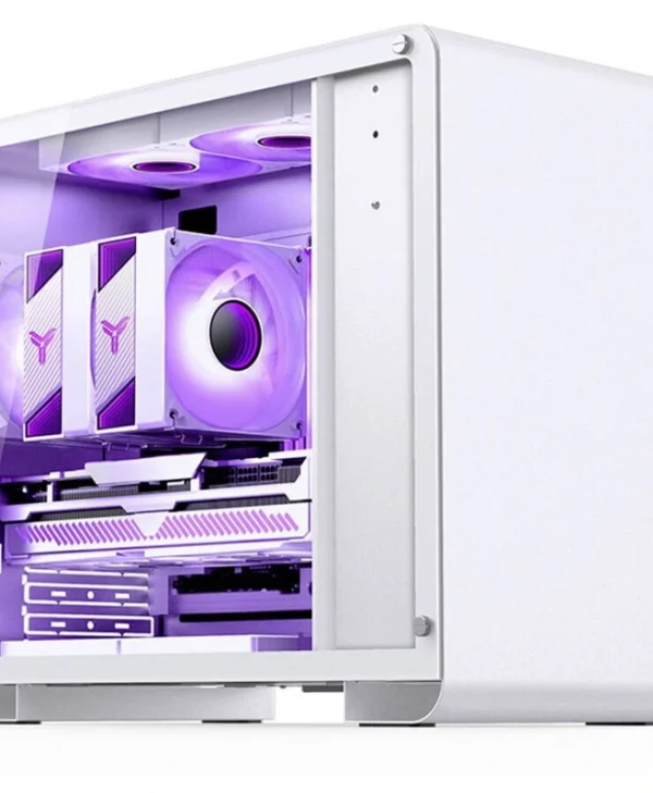 Jonsbo U4 Mini Gaming Mini Tower Κουτί Υπολογιστή με Πλαϊνό Παράθυρο Λευκό