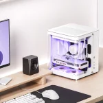 Jonsbo TK-1 2.0 Gaming Mini Tower Κουτί Υπολογιστή με Πλαϊνό Παράθυρο Λευκό - Image 4