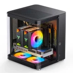 Jonsbo TK-1 2.0 Gaming Mini Tower Κουτί Υπολογιστή με Πλαϊνό Παράθυρο Μαύρο - Image 2