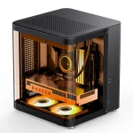 Jonsbo TK-1 2.0 Gaming Mini Tower Κουτί Υπολογιστή με Πλαϊνό Παράθυρο Μαύρο - Image 3