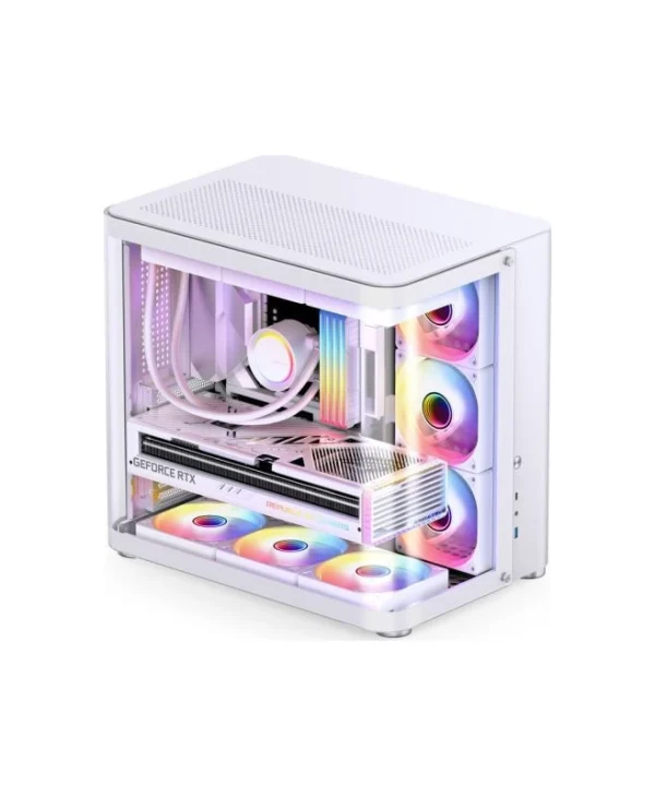 Jonsbo TK-2 2.0 Midi Tower Κουτί Υπολογιστή με Πλαϊνό Παράθυρο Λευκό