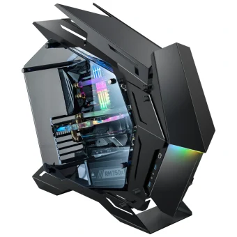 Jonsbo MOD3 Gaming Full Tower Κουτί Υπολογιστή με Πλαϊνό Παράθυρο και RGB Φωτισμό Μαύρο