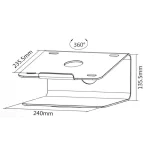 Maclean Energy Deluxe Aluminum Desktop Stand MC-730 Βάση Στήριξης για Laptop έως 17" Ασημί MC-730 - Image 6