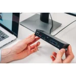 Verbatim USB-C Docking Station με HDMI/DisplayPort 4K PD Ethernet και σύνδεση 2 Οθονών Γκρι (32171) 32171 - Image 3