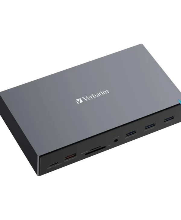 Verbatim CDS-17 USB-C Docking Station με HDMI/DisplayPort 4K PD Ethernet Μαύρο