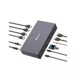 Verbatim CDS-17 USB-C Docking Station με HDMI/DisplayPort 4K PD Ethernet Μαύρο - Image 3