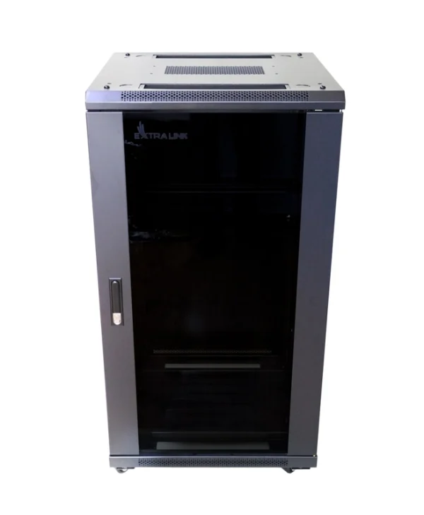 Extralink Επιδαπέδια Καμπίνα Rack 22U Μαύρο EX.14398 EX.14398