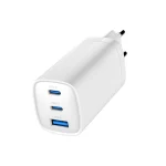 Gembird Φορτιστής Χωρίς Καλώδιο GaN με Θύρα USB-A και 2 Θύρες USB-C 65W Λευκός (TA-UC-PDQC65-01-W) TA-UC-PDQC65-01-W - Image 4