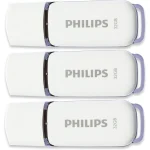 Philips Snow Edition 32GB USB 2.0 Stick 3τμχ Λευκό