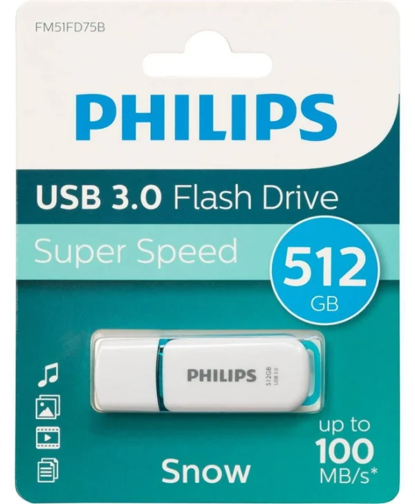 Philips Snow Edition 512GB USB 3.0 Stick Πράσινο