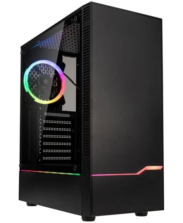 Kolink Inspire K9 Gaming Midi Tower Κουτί Υπολογιστή με Πλαϊνό Παράθυρο και RGB Φωτισμό Μαύρο