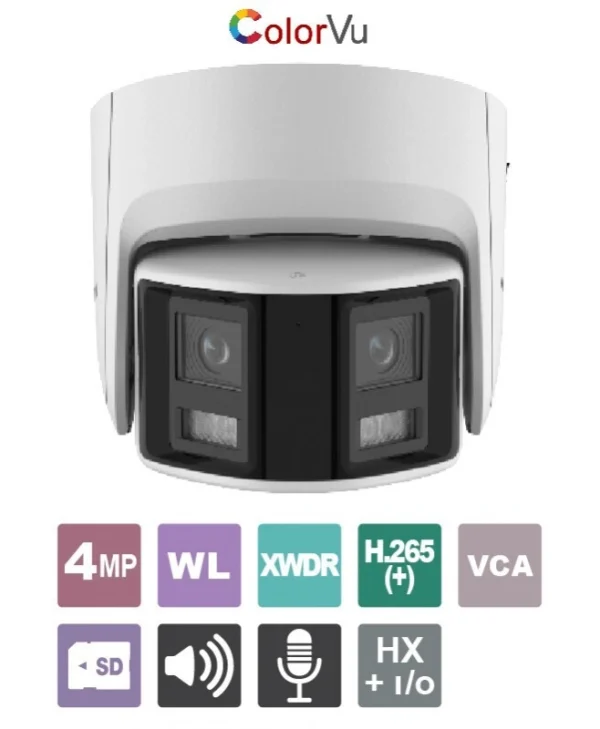 Hikvision DS-2CD2347G2P-LSU/SL(C) IP Κάμερα Παρακολούθησης Full HD+ 4MP Αδιάβροχη με Αμφίδρομη Επικοινωνία και Φακό 2.8mm