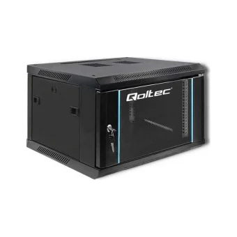 Qoltec Επιτοίχια Καμπίνα Rack 6U Μαύρο 54465 54465