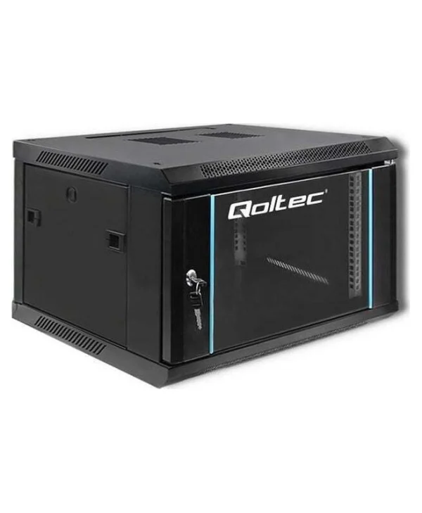Qoltec Επιτοίχια Καμπίνα Rack 6U Μαύρο 54465 54465