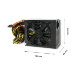 Qoltec 1600W Μαύρο Τροφοδοτικό Υπολογιστή Full Wired 80 Plus Gold (50147) 50147 - Image 3