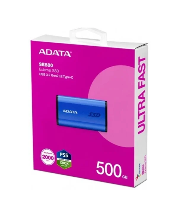 Adata SE880 USB 3.2 / USB-C Εξωτερικός SSD 500GB 2.5" Μπλε