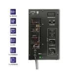 Qoltec Uninterruptible Power Supply UPS On-Line 3000VA 2400W με 4 Πρίζες - Image 5