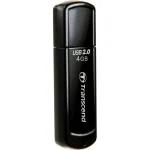 Transcend JetFlash 350 4GB USB 2.0 Stick Μαύρο