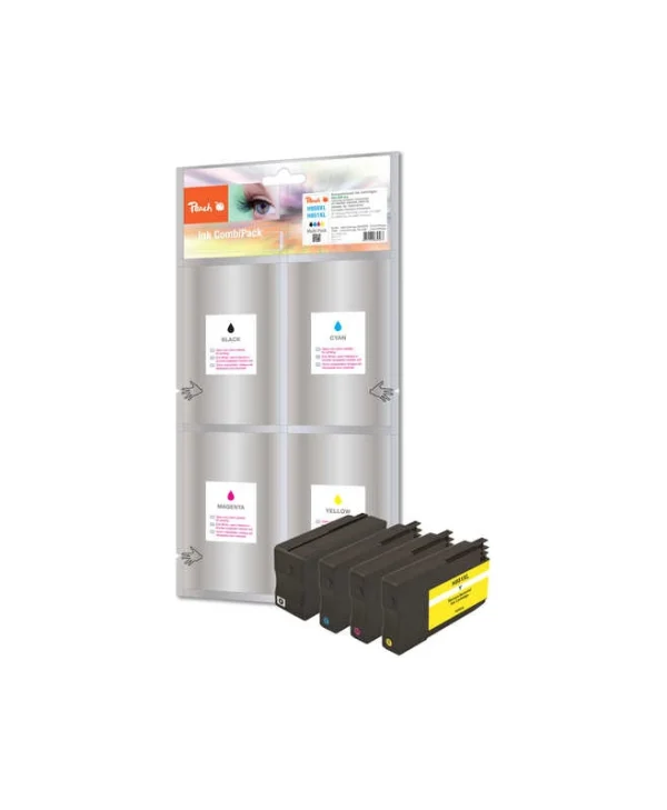 Peach Πακέτο Συμβατών Μελανιών Εκτυπωτή InkJet HP 950XL/951XL Πολλαπλό (Color) / Μαύρο 4τμχ