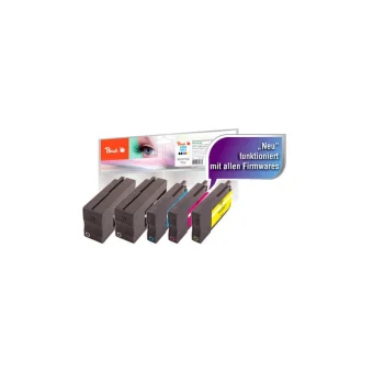 Peach Πακέτο Συμβατών Μελανιών Εκτυπωτή InkJet 319863 46ml Μαύρο 5τμχ