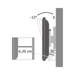 Techly LCD 2900 Βάση Τηλεόρασης Τοίχου έως 37" και 25kg White - Image 4