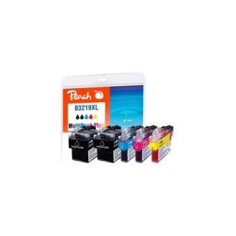 Peach Πακέτο Συμβατών Μελανιών Εκτυπωτή InkJet PI500 68ml Μαύρο 5τμχ
